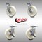 Service Caster 8 Inch Stainless Steel Nylon Swivel Caster Set with Roller Bearings 2 Brakes SCC SCC-SS30S820-NYR-2-TLB-2 - alternate 4